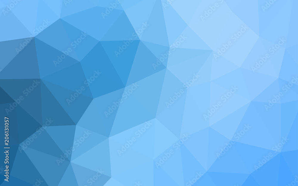 Light BLUE vector polygon abstract layout. Light BLUE vector polygon abstract layout.