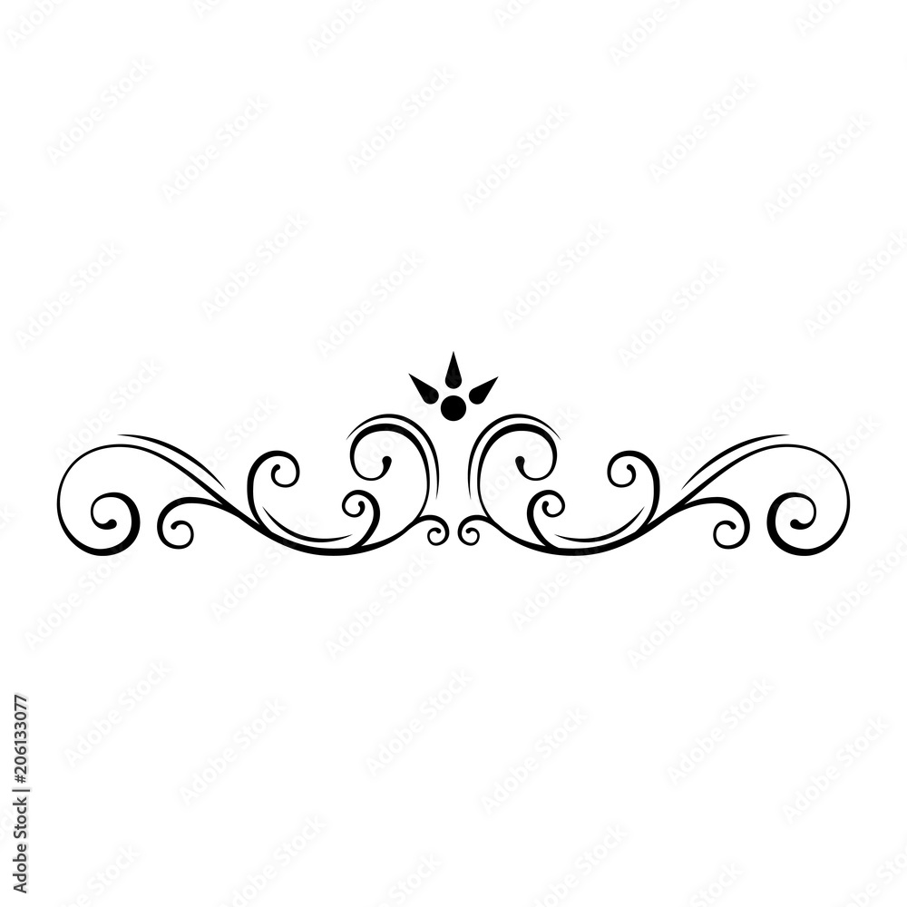 Vintage baroque victorian frame border floral ornament leaf scroll • wall  stickers mediaeval, embroidery, lace | myloview.com