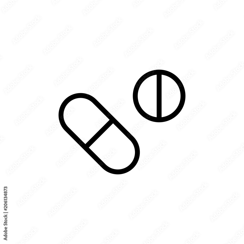 pills icon. Element of science icon for mobile concept and web apps. Thin line pills icon can be used for web and mobile pills icon. Element of science icon for mobile concept and web apps. Thin line pills icon can be used for web and mobile