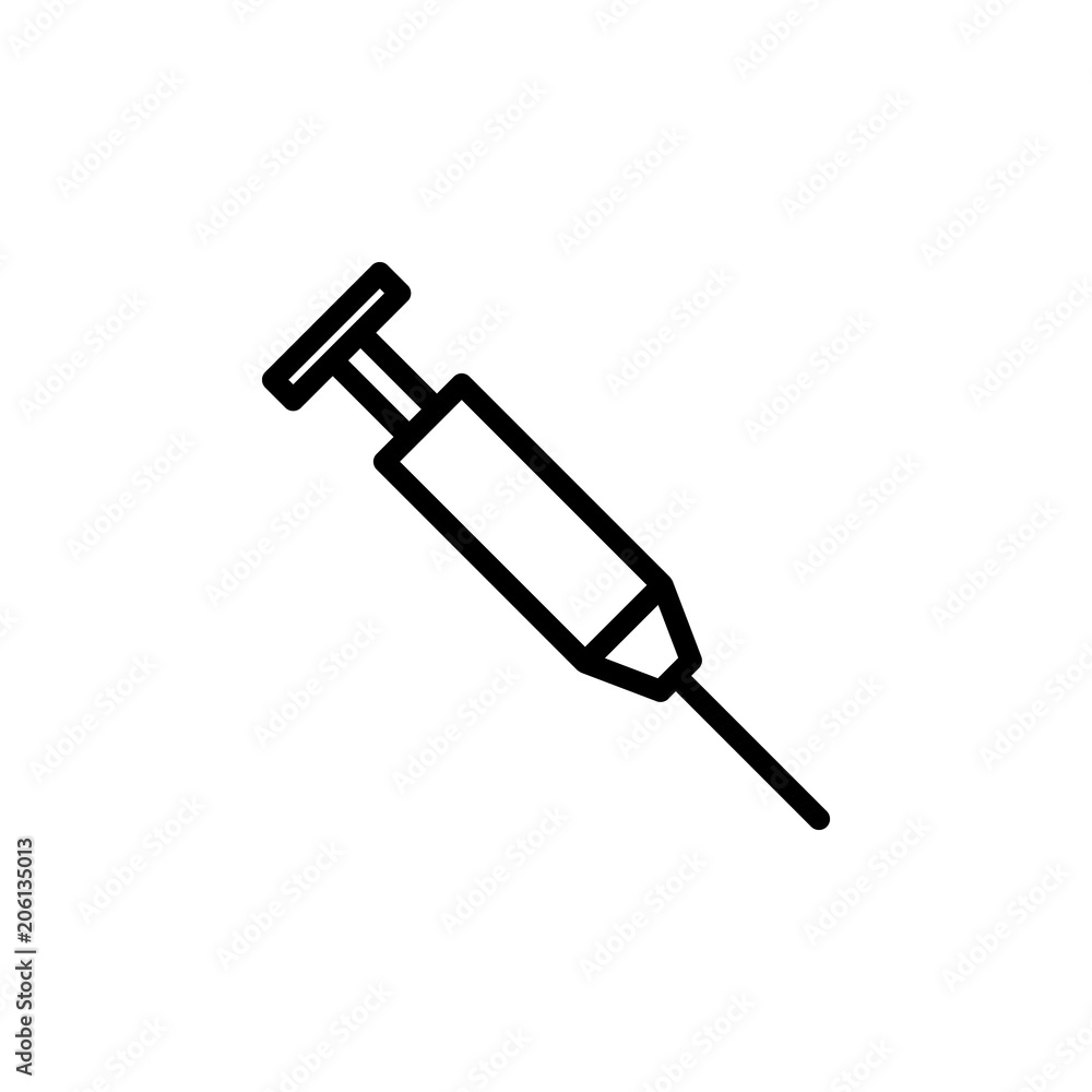 syringe icon. Element of science icon for mobile concept and web apps. Thin line syringe icon can be used for web and mobile syringe icon. Element of science icon for mobile concept and web apps. Thin line syringe icon can be used for web and mobile