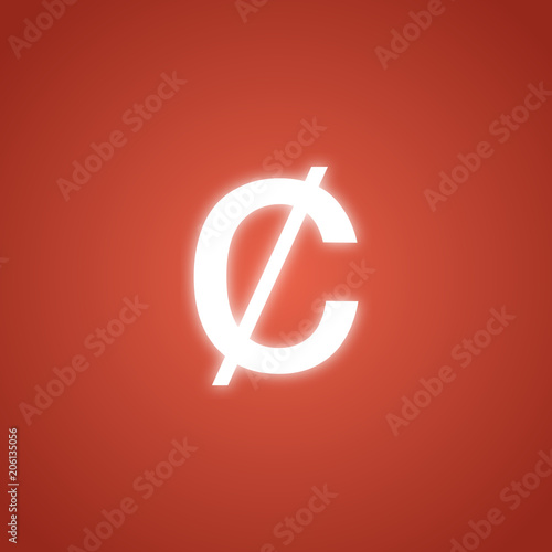 cent light vector icon for app and website