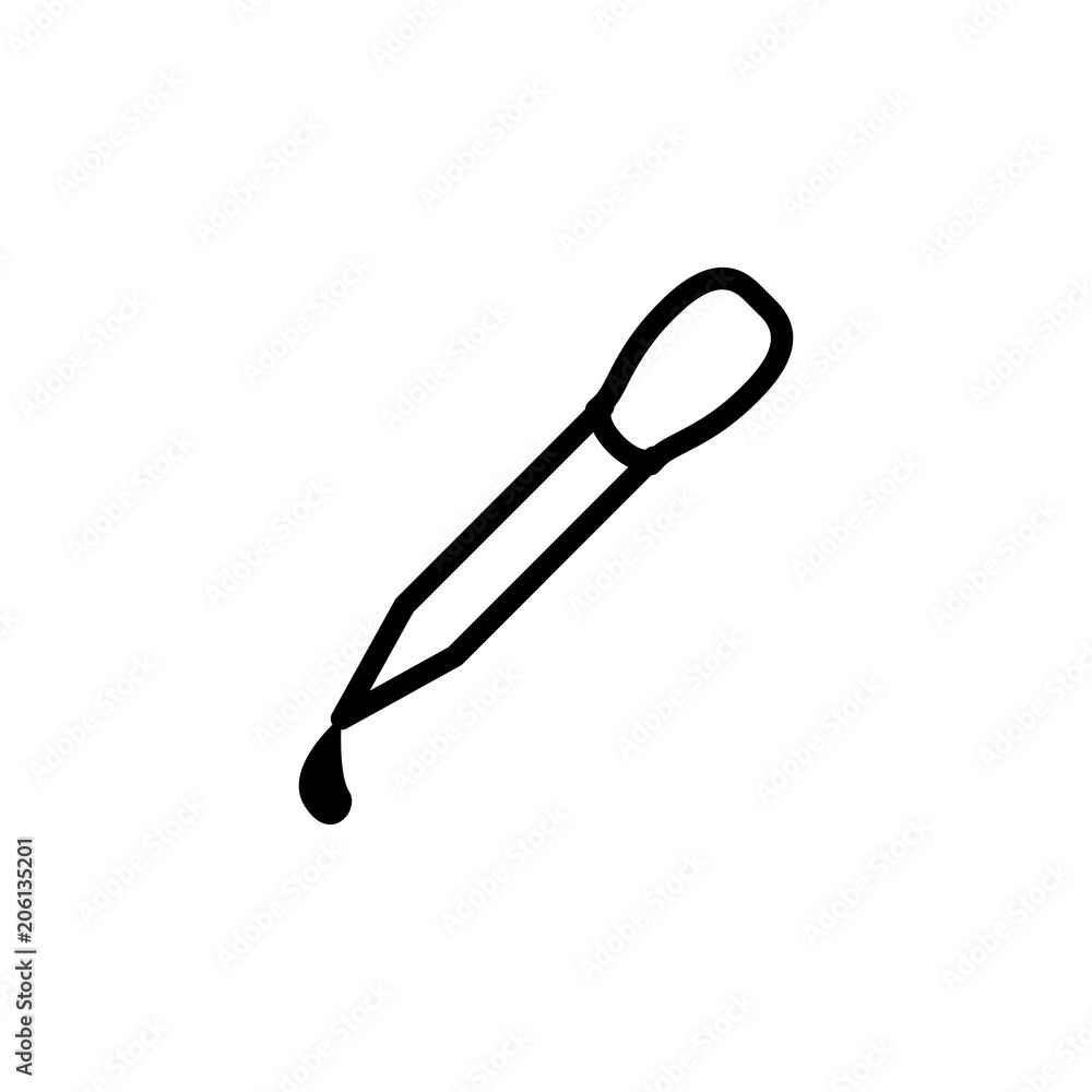 pipette icon. Element of science icon for mobile concept and web apps. Thin line pipette icon can be used for web and mobile pipette icon. Element of science icon for mobile concept and web apps. Thin line pipette icon can be used for web and mobile