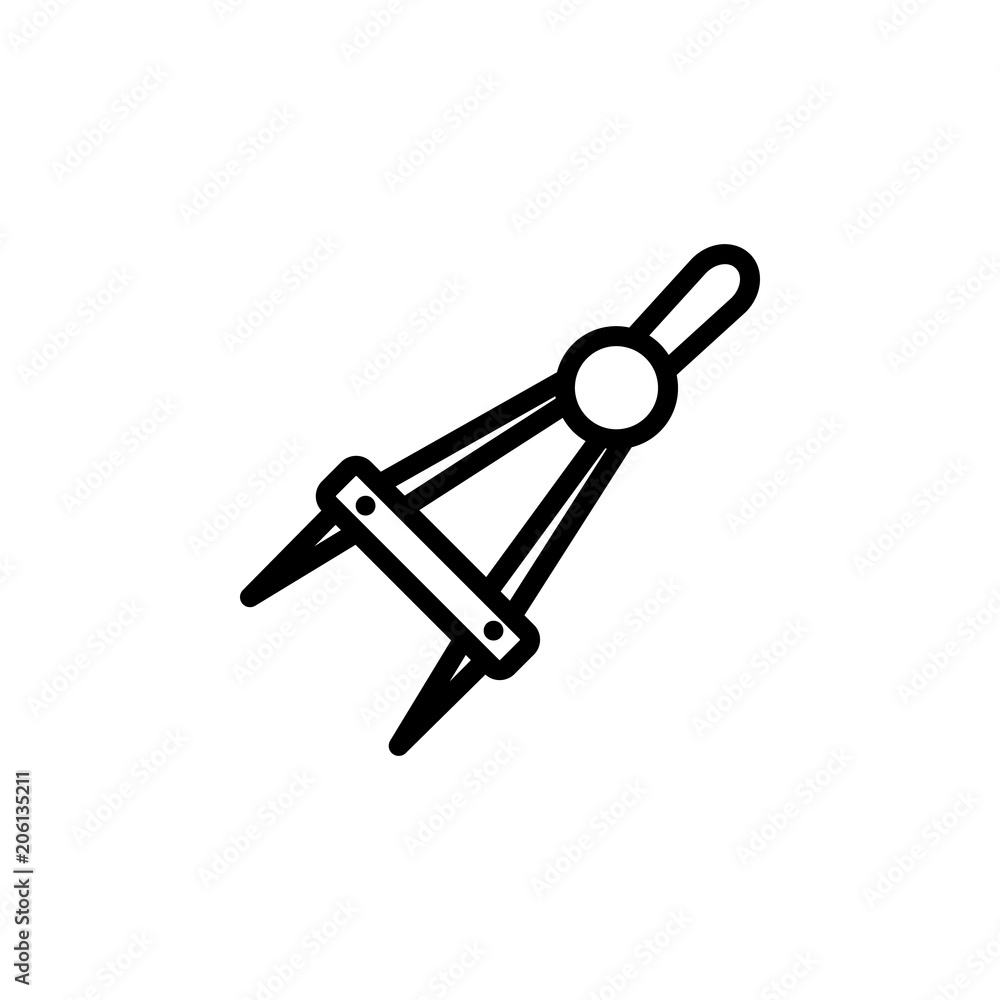 compass icon. Element of science icon for mobile concept and web apps. Thin line compass icon can be used for web and mobile compass icon. Element of science icon for mobile concept and web apps. Thin line compass icon can be used for web and mobile