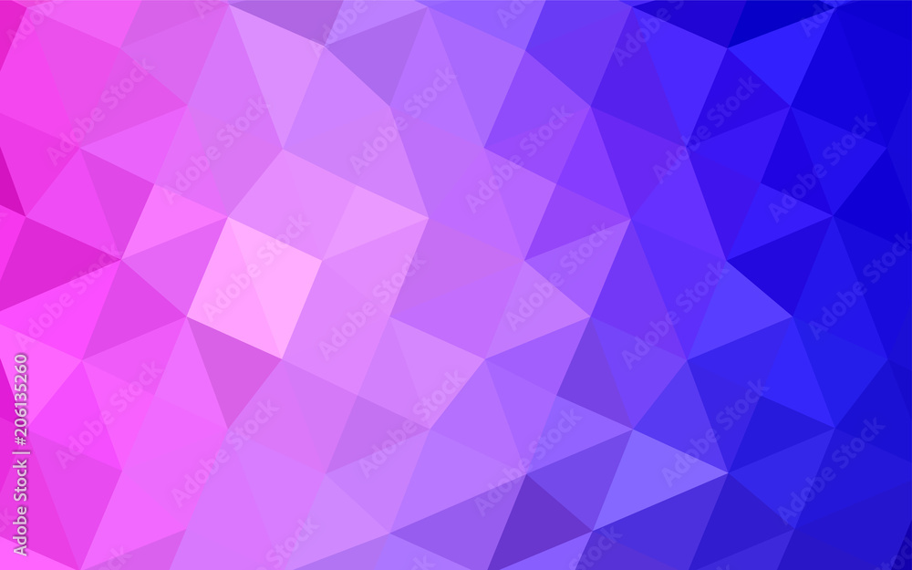 Light Pink, Blue vector polygonal template. Light Pink, Blue vector polygonal template.