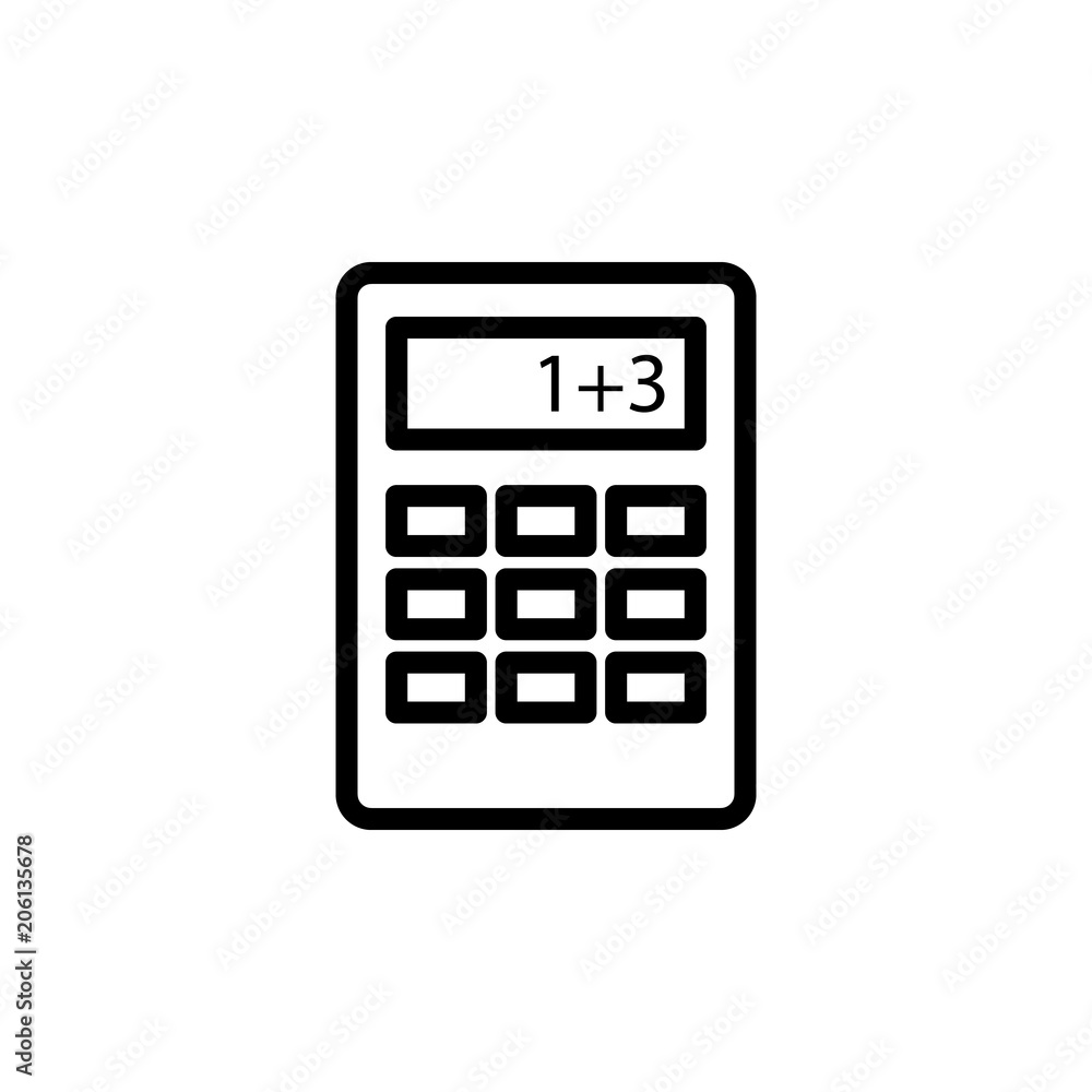 calculator icon. Element of science icon for mobile concept and web apps. Thin line calculator icon can be used for web and mobile calculator icon. Element of science icon for mobile concept and web apps. Thin line calculator icon can be used for web and mobile