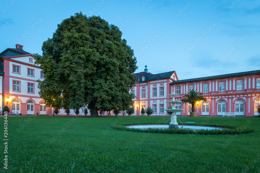 Biebrich Castle in the German city of Wiesbaden at dusk Biebrich Castle in the German city of Wiesbaden at dusk