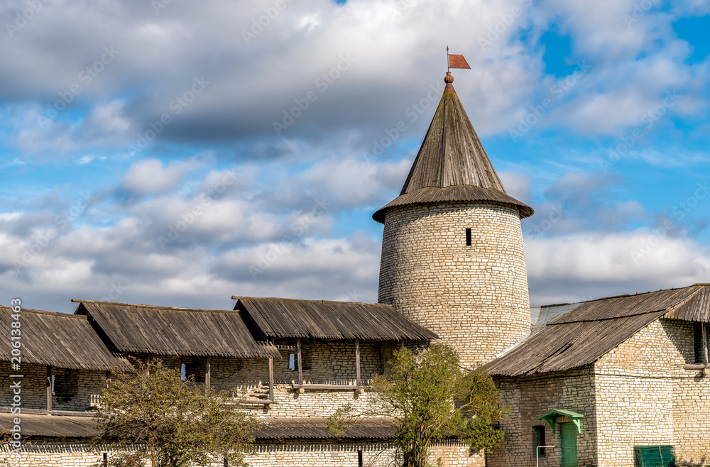 View of the Pskov Krom or Pskov Kremlin, Russia