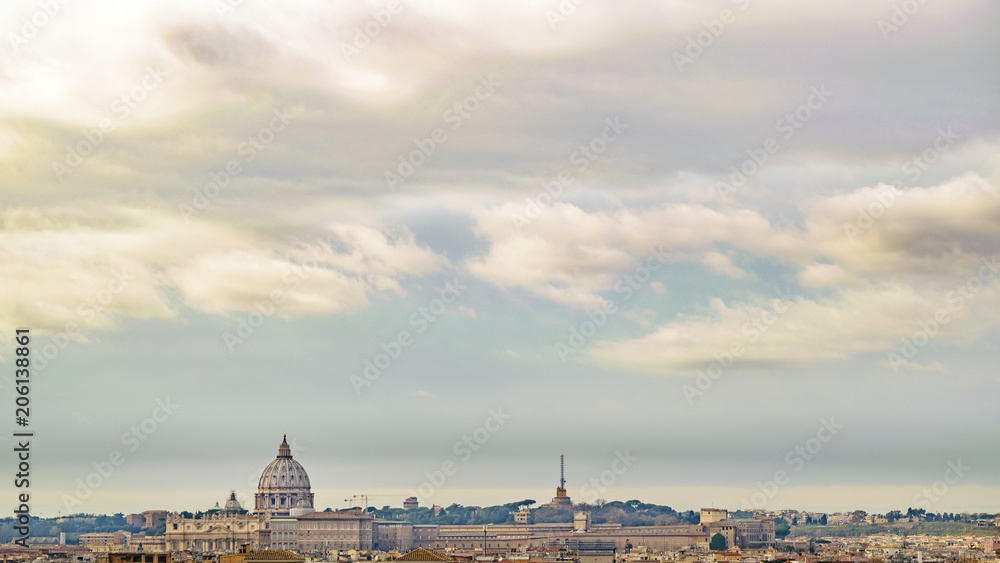 Fototapeta premium Rome Cityscape Aerial View