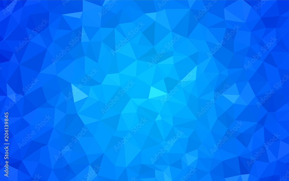 Light BLUE vector polygon abstract layout. Light BLUE vector polygon abstract layout.