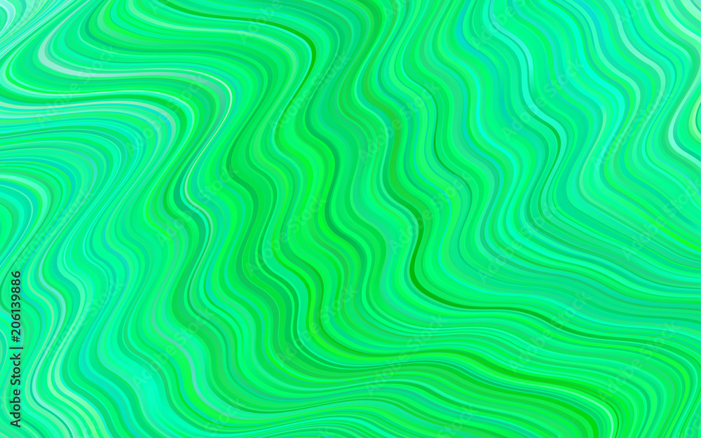 Light Green vector pattern with liquid shapes. Light Green vector pattern with liquid shapes.