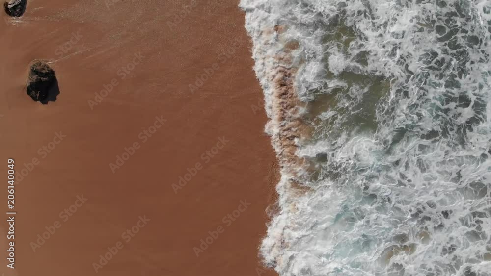 Australia beach seascape from the air waves breaking along coast Australia beach seascape from the air waves breaking along coast