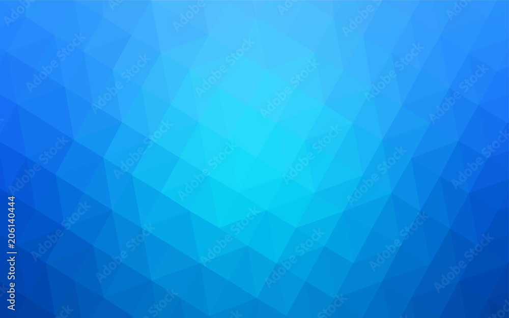 Light BLUE vector gradient triangles pattern. Light BLUE vector gradient triangles pattern.