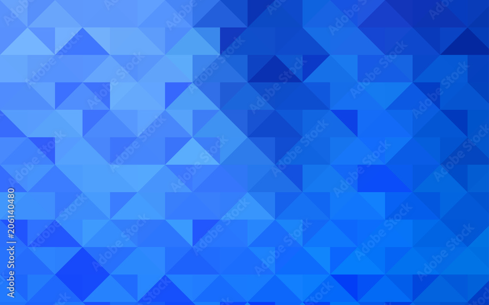 Obraz premium Light BLUE vector triangle mosaic template.