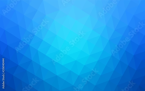 Light BLUE vector gradient triangles pattern.