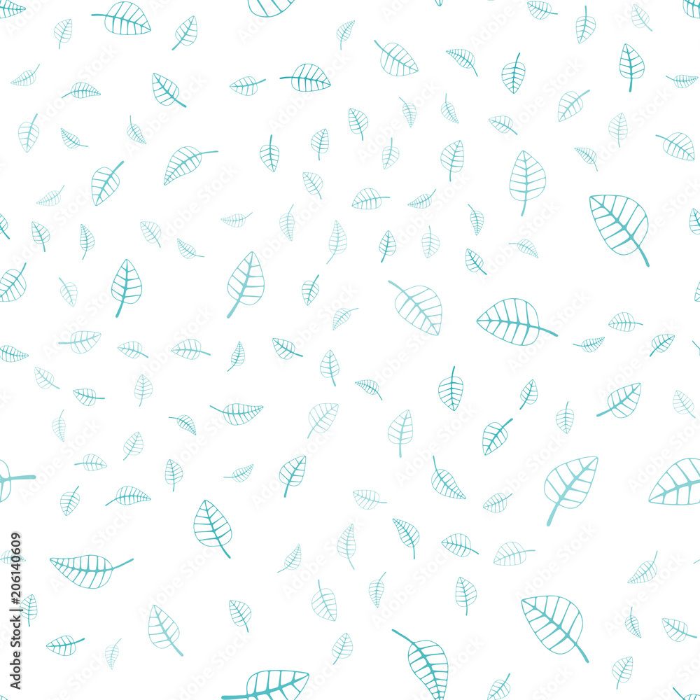 Light Green vector seamless abstract doodle background. Light Green vector seamless abstract doodle background.