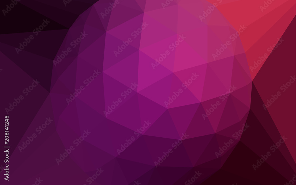 Dark Purple, Pink vector polygon abstract backdrop with a gem in a centre. Dark Purple, Pink vector polygon abstract backdrop with a gem in a centre.