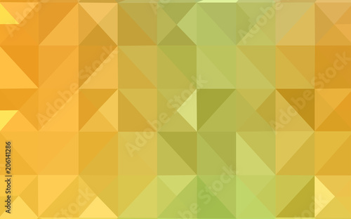Wallpaper Mural Light Green, Yellow vector triangle mosaic texture. Torontodigital.ca