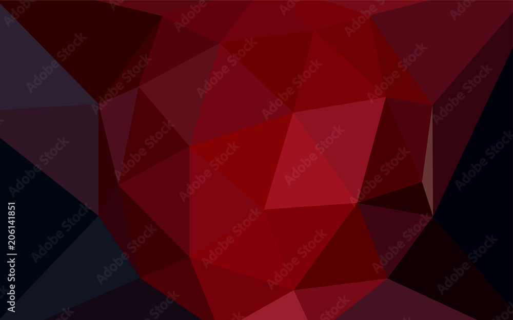 Dark Red vector gradient triangles texture. Dark Red vector gradient triangles texture.
