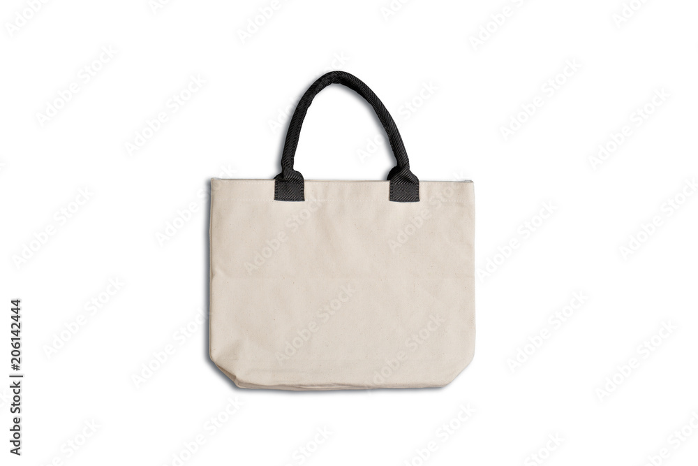 White cloth bag on white backgournd. White cloth bag on white backgournd.