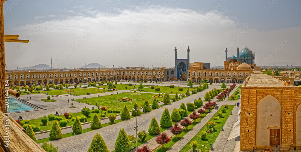 Obraz premium Isfahan Imam Square aerial