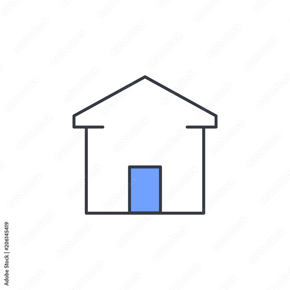 house icon. Element of web icon with one color for mobile concept and web apps. Thin line house icon can be used for web and mobile. Premium icon house icon. Element of web icon with one color for mobile concept and web apps. Thin line house icon can be used for web and mobile. Premium icon