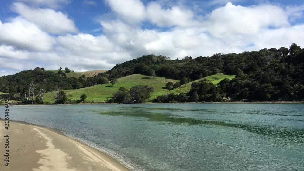 Puhoi River landscape in Auckland region in the North Island of New Zealand Puhoi River landscape in Auckland region in the North Island of New Zealand