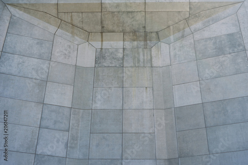 a huge concrete wall