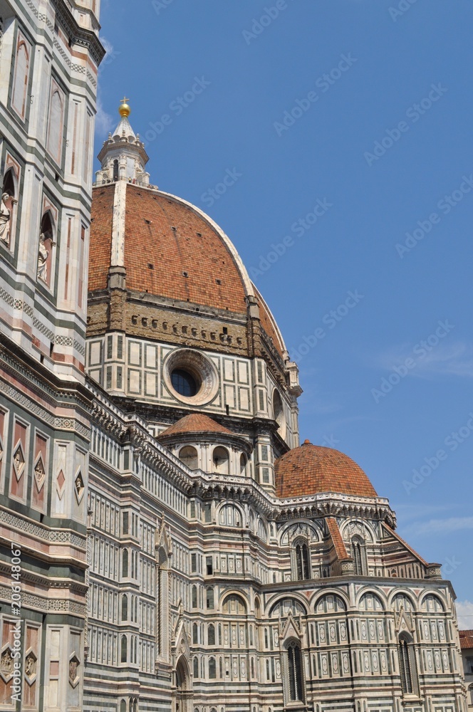 Sideview of the Duomo in Florence