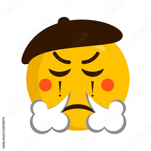 Angry mime emoji icon