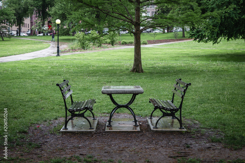 Empty Game Chess Chairs Park Quiet Nobody Ready Green Tree Challenge Thought Intelligence Lawn 