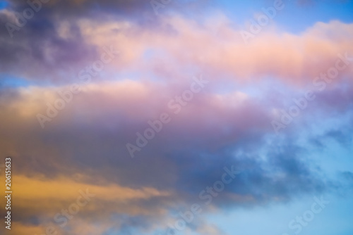 blurred soft artistic cloudy sky  nature abstract background