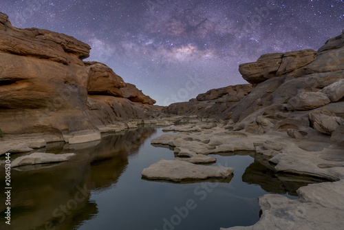 stone and galaxy