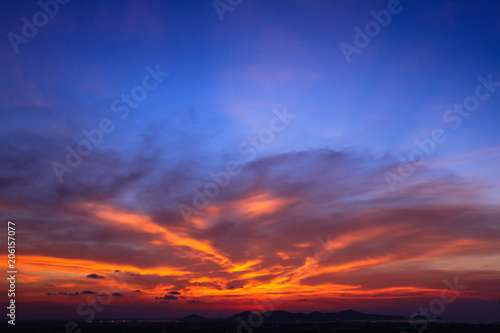 Beautiful sky at  twilight time for background © YODCHAI