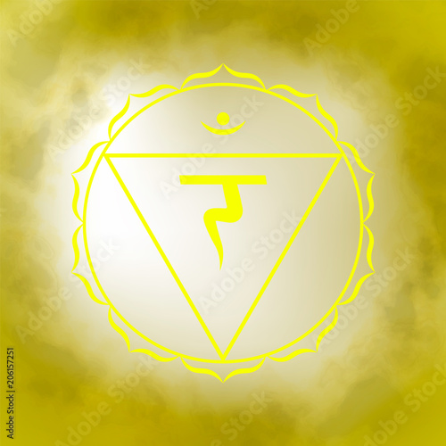 Third, solar plexus chakra - Manipura. 
