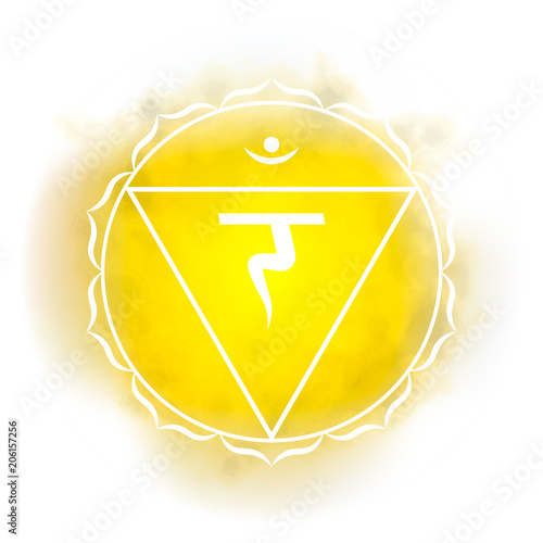 Third, solar plexus chakra - Manipura. 