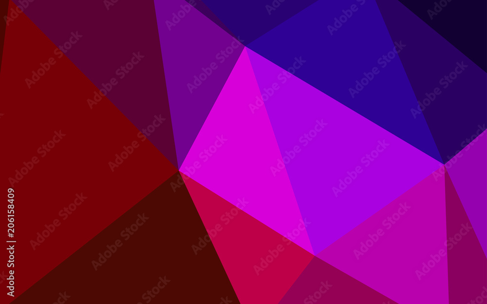 Dark Blue, Red vector shining triangular backdrop. Dark Blue, Red vector shining triangular backdrop.