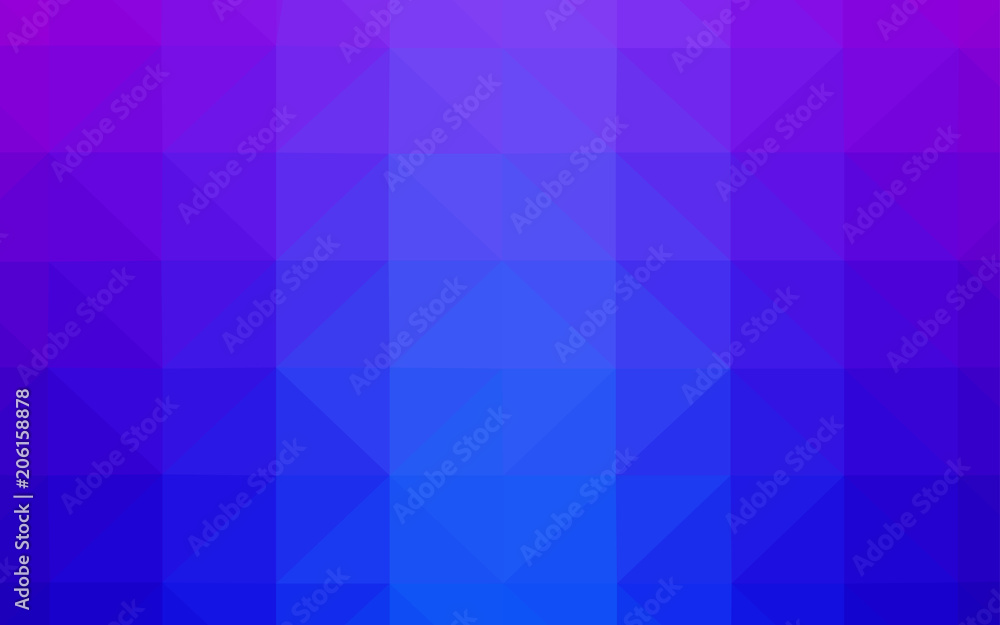 Light Pink, Blue vector triangle mosaic template. Light Pink, Blue vector triangle mosaic template.