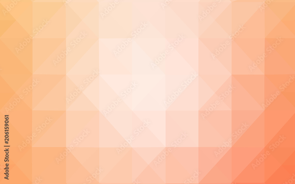 Light Orange vector shining triangular layout. Light Orange vector shining triangular layout.