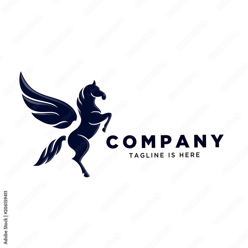 Obraz premium stand pegasus logo