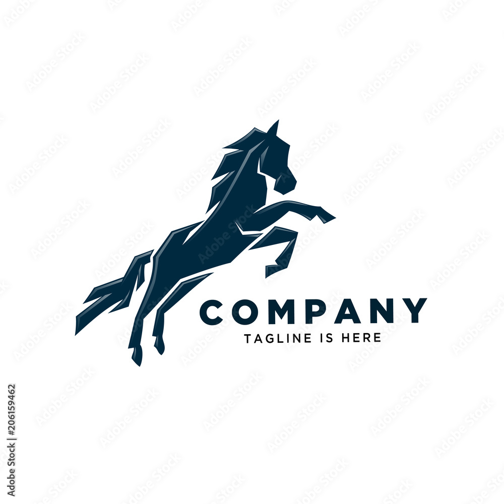 Fototapeta jump horse rampage logo