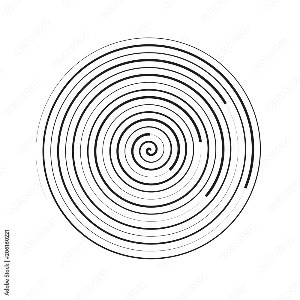 Spiral element vector illustration. Circles geometric element. Concentric backgrounds Spiral element vector illustration. Circles geometric element. Concentric backgrounds