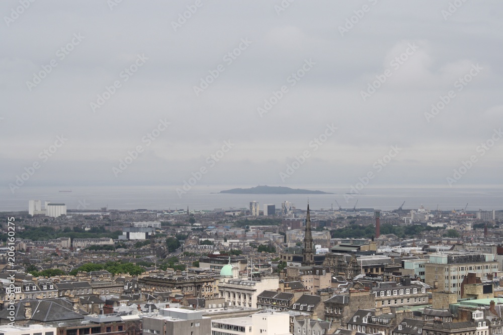 View of Edinburgh from above