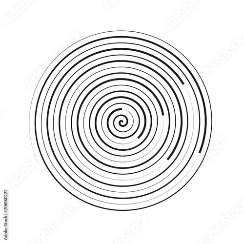 Spiral element vector illus...