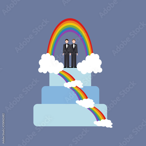 Same sex wedding cake