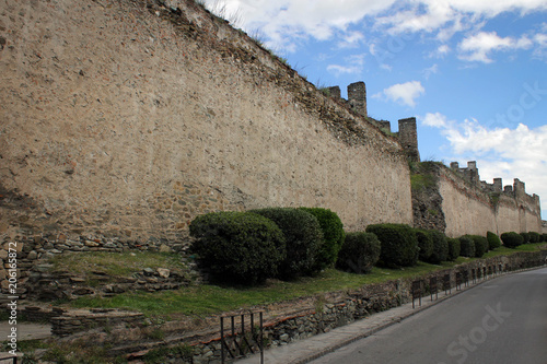 Ancient Walls near Trigoniou Tower of Thessaloniki, Greece photo