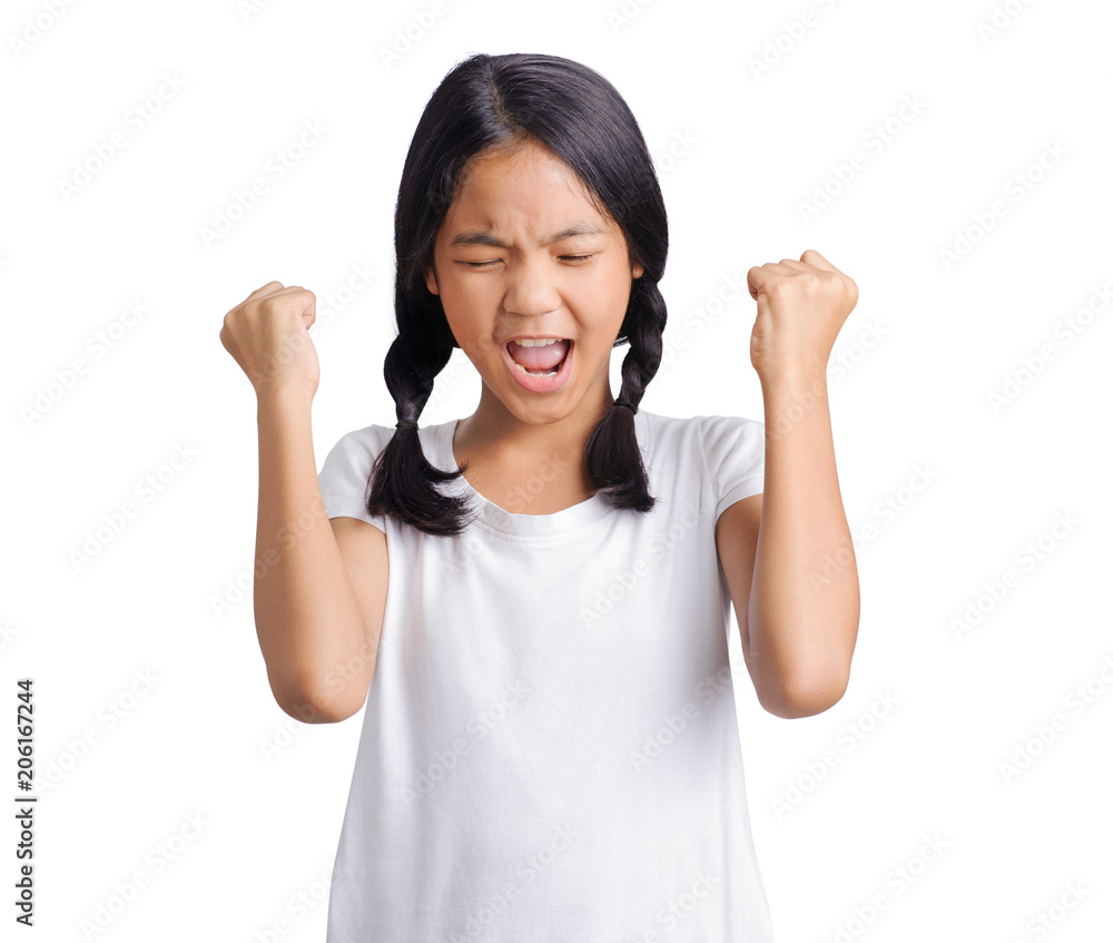 studio portrait of asian girl angry frowns studio portrait of asian girl angry frowns