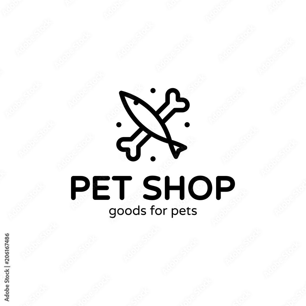 Vector Pet Shop Logo Template