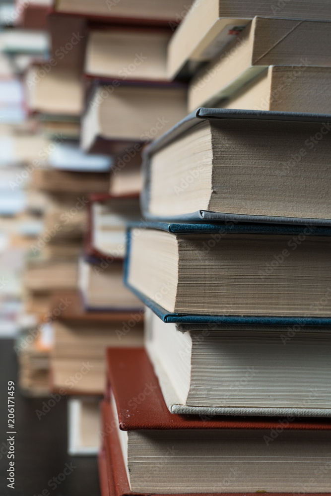 Many books in a bookstore or library Many books in a bookstore or library