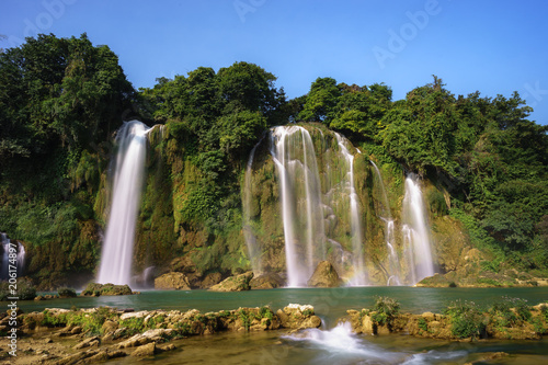 Ban Gioc waterfall in north of Vietnam.