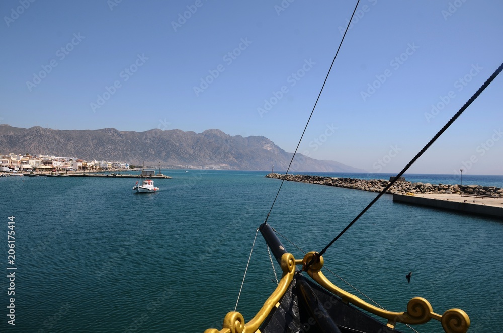 Obraz premium Port de Kardamena (Kos-Grèce)